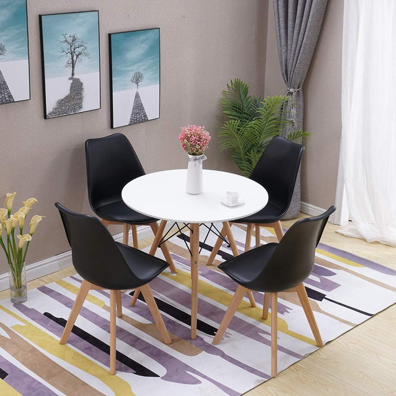 4 - Person Dining Set, Black