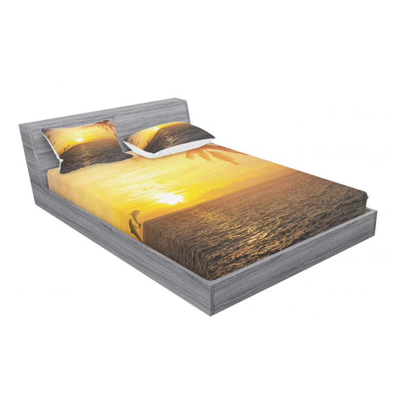 Microfiber Sheet Set, Queen Sheet Set with Fitted Sheet