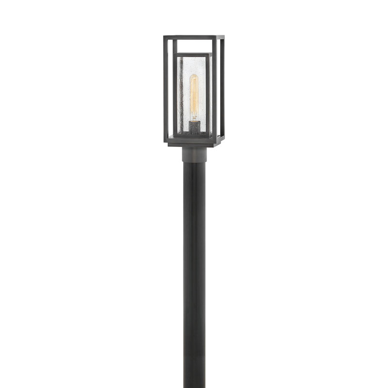 Tête de lanterne câblée 1 lumière H 17 po, Bronze huilé