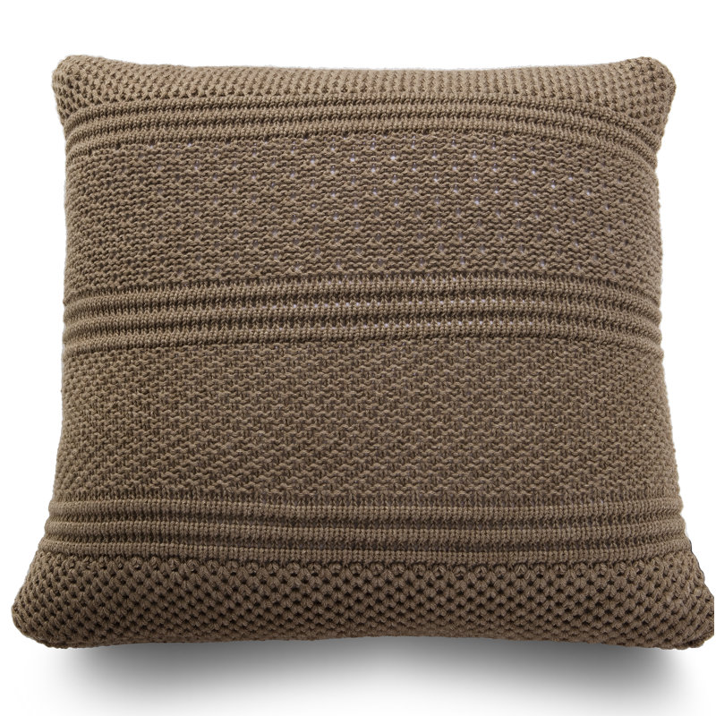 Square Throw Cushion, Brown