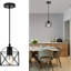 Luminaire suspendu 1 lumière, îlot de cuisine noir, luminaire suspendu de style campagnard avec salle à manger, base E26, ampoules non incluses