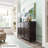 Dark-walnut Solid Wood Shoe Storage Bench
