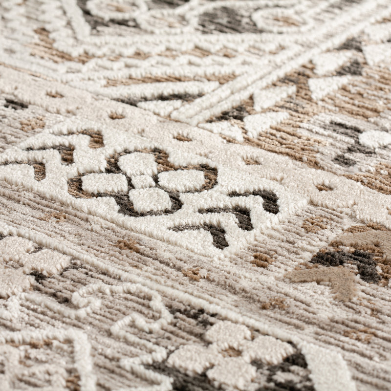 Farmbry Washable Southwestern Indoor Rug, Rectangle 7'10" x 10'
