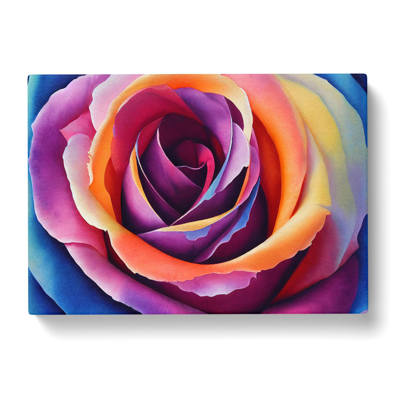 Watercolour Rose Flower Vol.1 - Wrapped Canvas