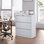 Abheek 3-Drawer Lateral File Cabinet with Lock - Heavy-Duty Metal Filing Cabinet for Home Office, Letter/Legal/A4/F4, Assembly Required,White