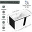 Meuble-lavabo flottant 36 po avec lavabo en céramique. Porte à fermeture en douceur avantageuse. Décoration moderne. Contreplaqué. Porte de lavabo blanche et noire avec choix de coiffeuse. Appareil. Rangement pratique. Contreplaqué-121108617
