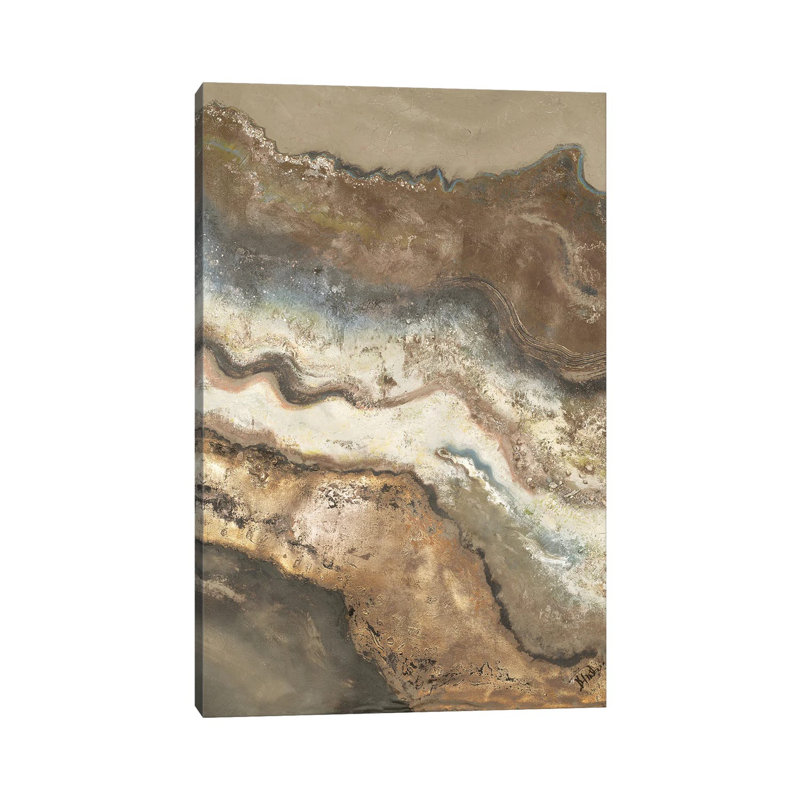 "Lava Flow panel I" par Patricia Pinto, reproduction d’art, Pas de tapis, Toile tendue, H 18 po x l 12 po x 1,5 po