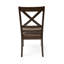 Ensemble de 2 chaises de salle à manger, brun