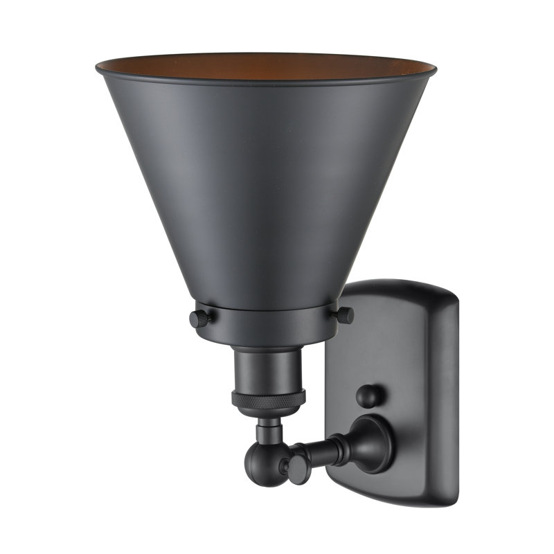 Donovan Armed Sconce, LED, Matte Black