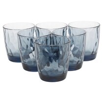 6x Coloured Water Glasses Multicoloured Party Cocktail Tumblers 305ml 6  Colours