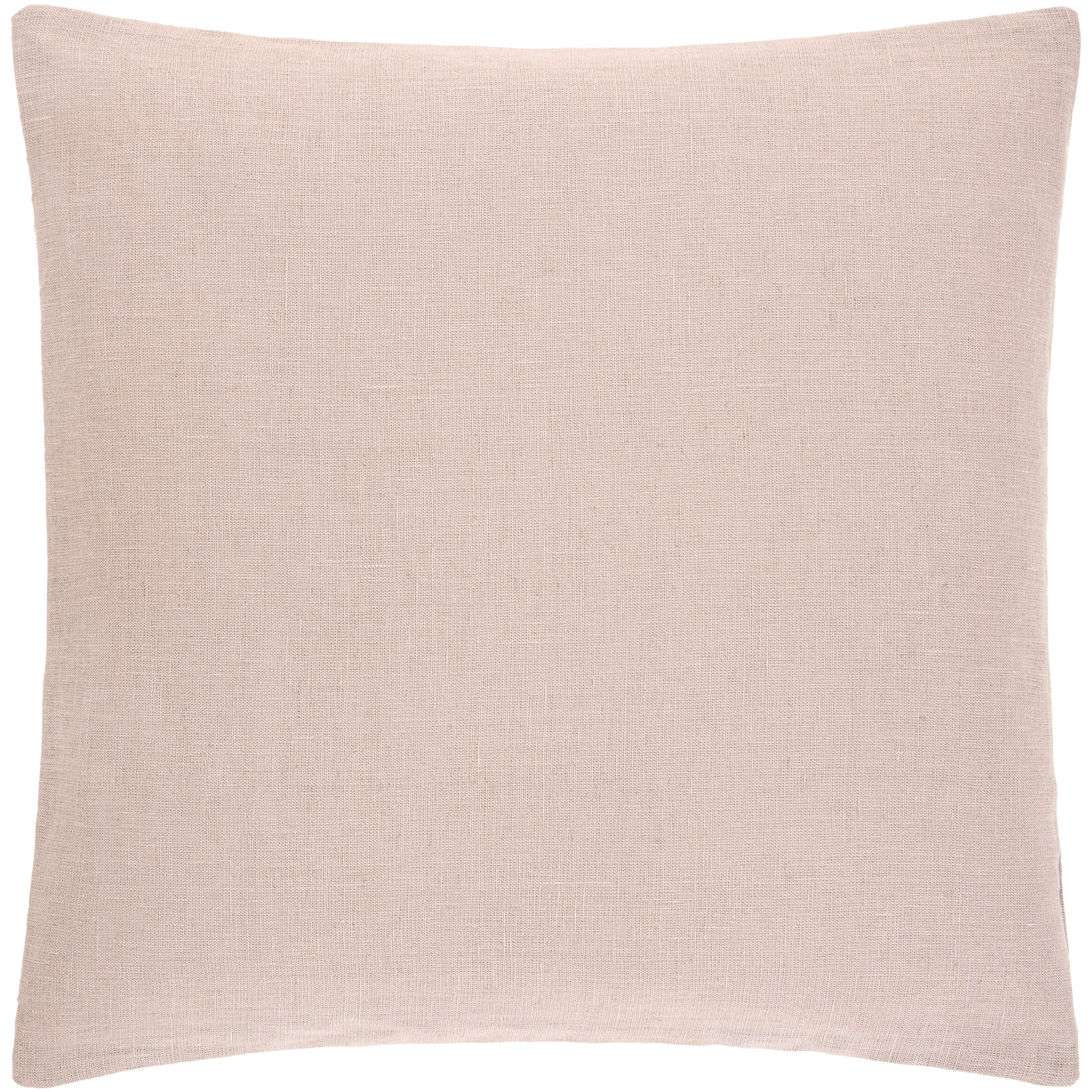 Lanie Linen Pillow Cover, Square 20", Dark Beige