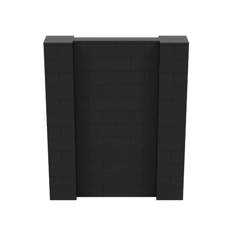 Cloison 1 panneau autoportante, Noir, H 72 po x l 60 po x P 12 po