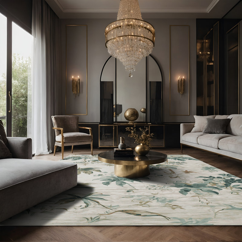 Tapis gris soyeux et moelleux, Tapis de couloir 2 pi x 4 pi