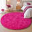 Solid Rug Soft Fluffy Rose Red Indoor Area Rug for Living Room Bedroom Nursery Kids Room-805677173-805677178