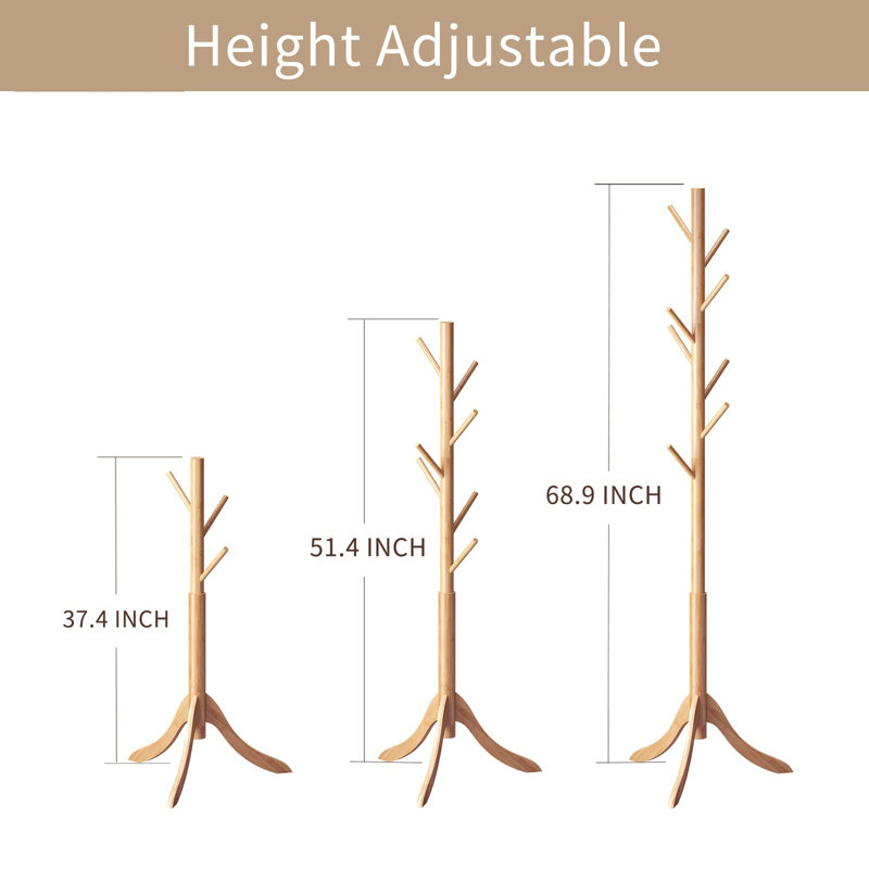 Delmo Freestanding 8 - Hook Coat Rack