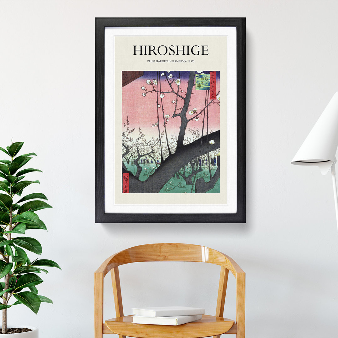 Plum Garden in Kameido Print by Utagawa Hiroshige - Picture Frame Painting