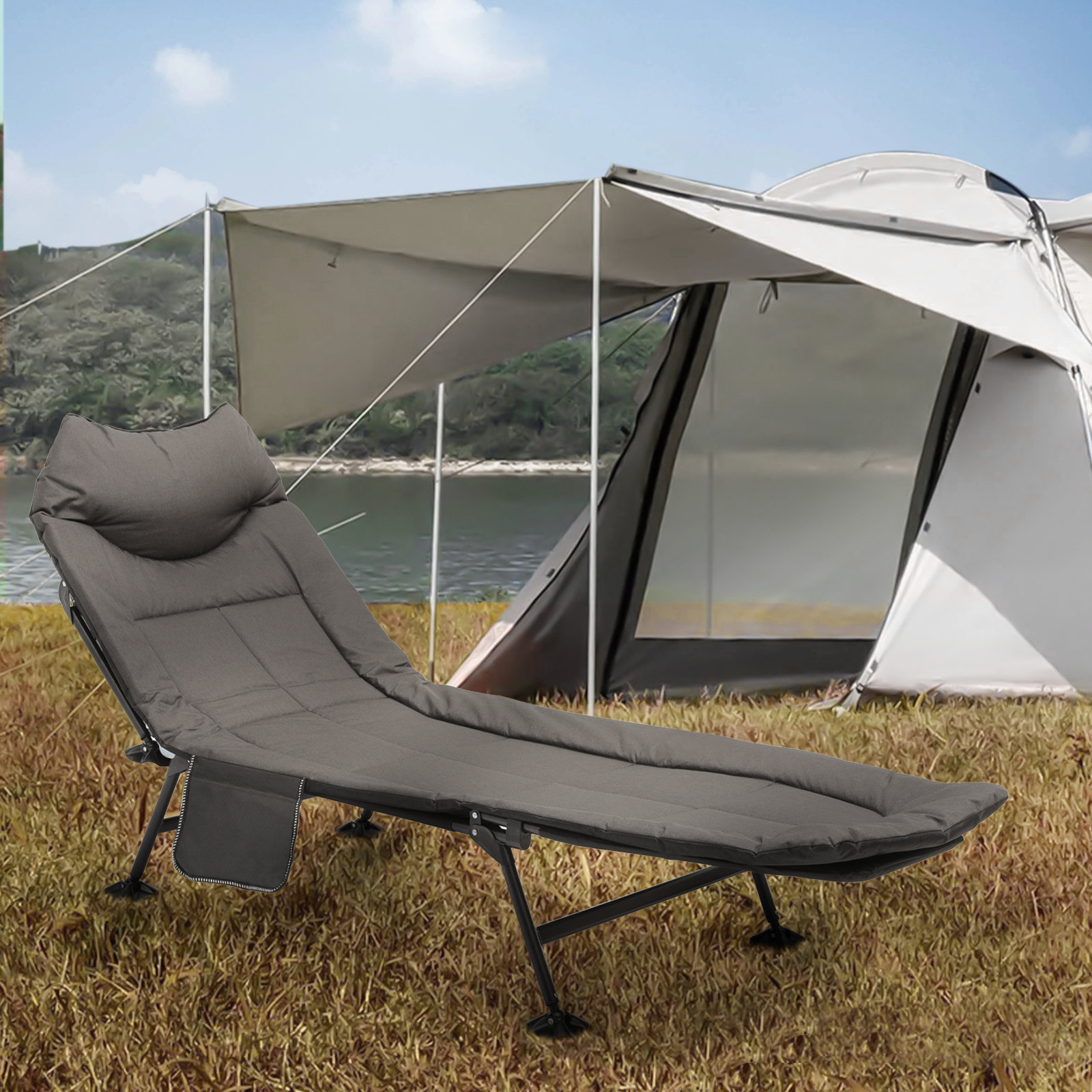 MoNiBloom Foldable Military Cot Heavy Duty Portable Camping Cot