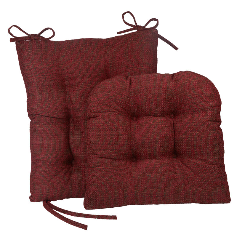 Ensemble de coussins de chaise berçante antidérapants, Bouleau