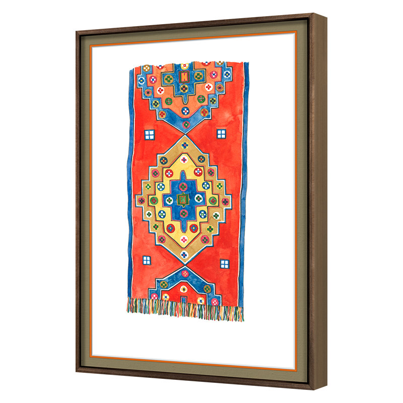 Patterned Rug 3 Print by Lawyer, Marie, 25" H x 19" W
