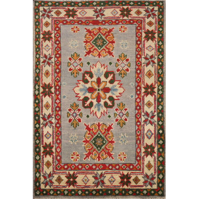 Tapis oriental géométrique Kazak 2x3