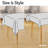Decorations Square Table Cloth Jacquard Design Pattern Water Resistant Wrinkle Free Decorative Tablecloths-948746827