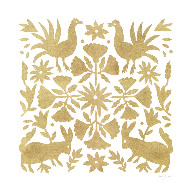 Otomi Elegance V by Nancy Green - Wrapped Canvas Print, 51cm H x 51cm W