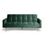Shiflet 3 Seater Manual Reclining Velvet Sofa Bed-81087151