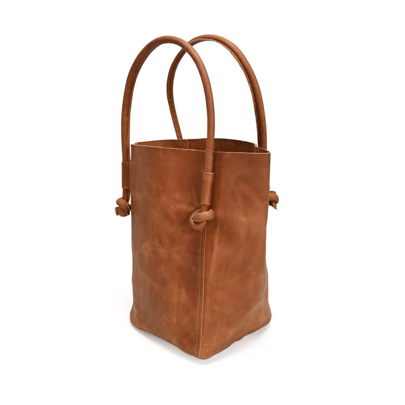 Sac en cuir Candace, Brun