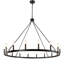 Grand lustre à roulettes à 16 lumières de style bougie Moomal