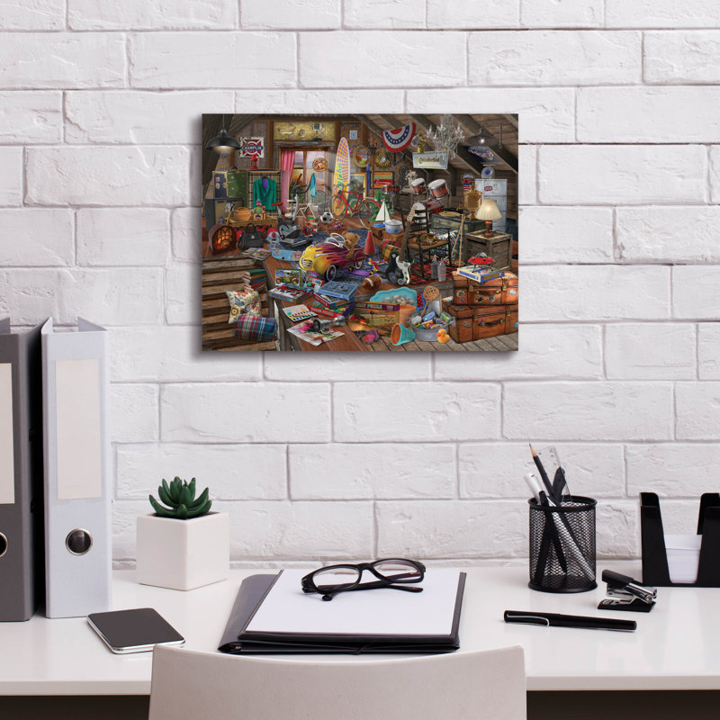 «Stow Away» par Bigelow, illustrations sur toile, H 12 po x l 16 po x P 0,75 po