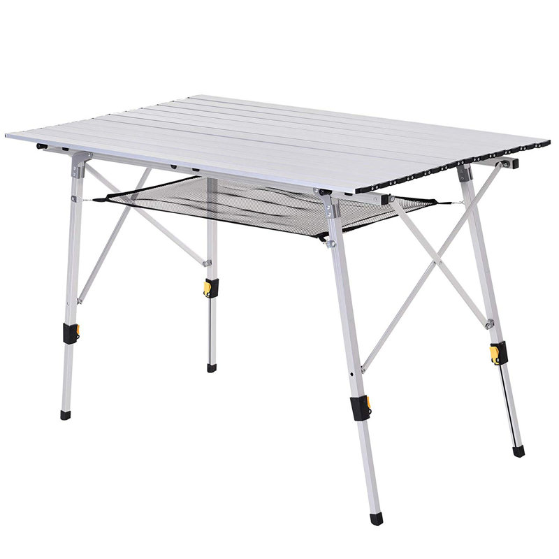 Rectangular Metal Folding Outdoor Camping Table , 120cm cm W 70cm cm D