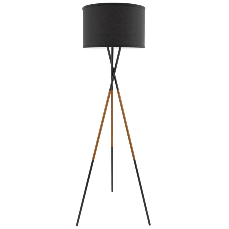Maelah 60'' Black Tripod Floor Lamp