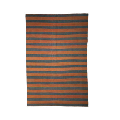 Dhurrie One-of-a-Kind Rectangle 5'9" X 8'6" 1950s Wool Area Rug
