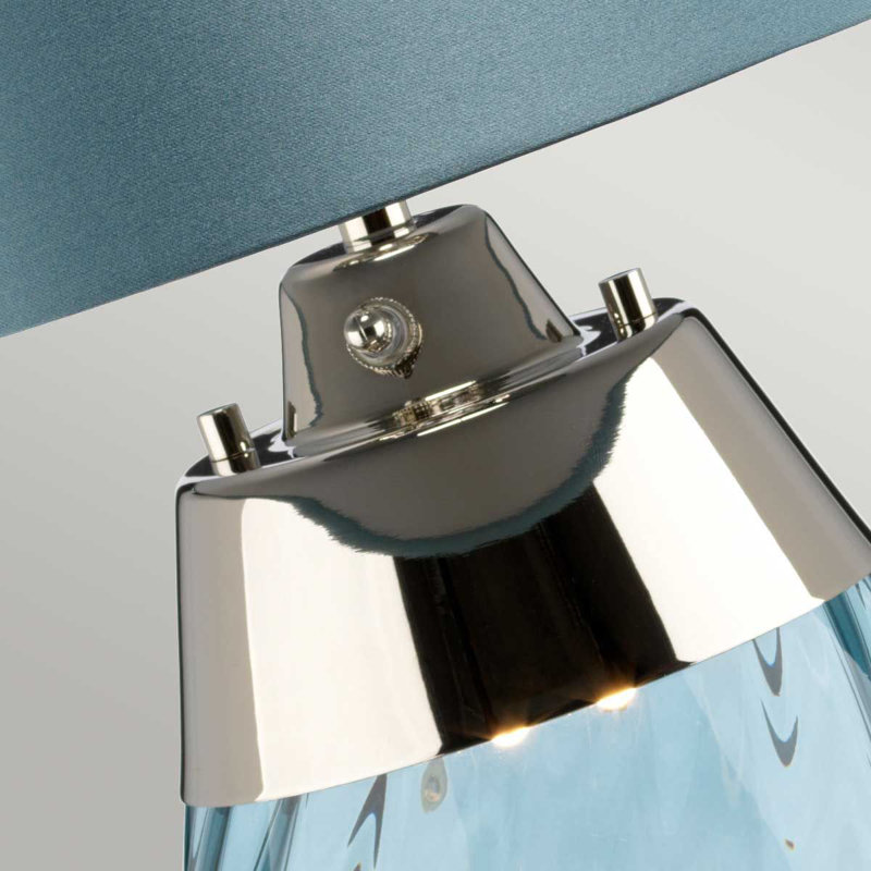 Morrisdale Glass Table Lamp, Blue, Blue