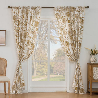 Long Patterned Curtains