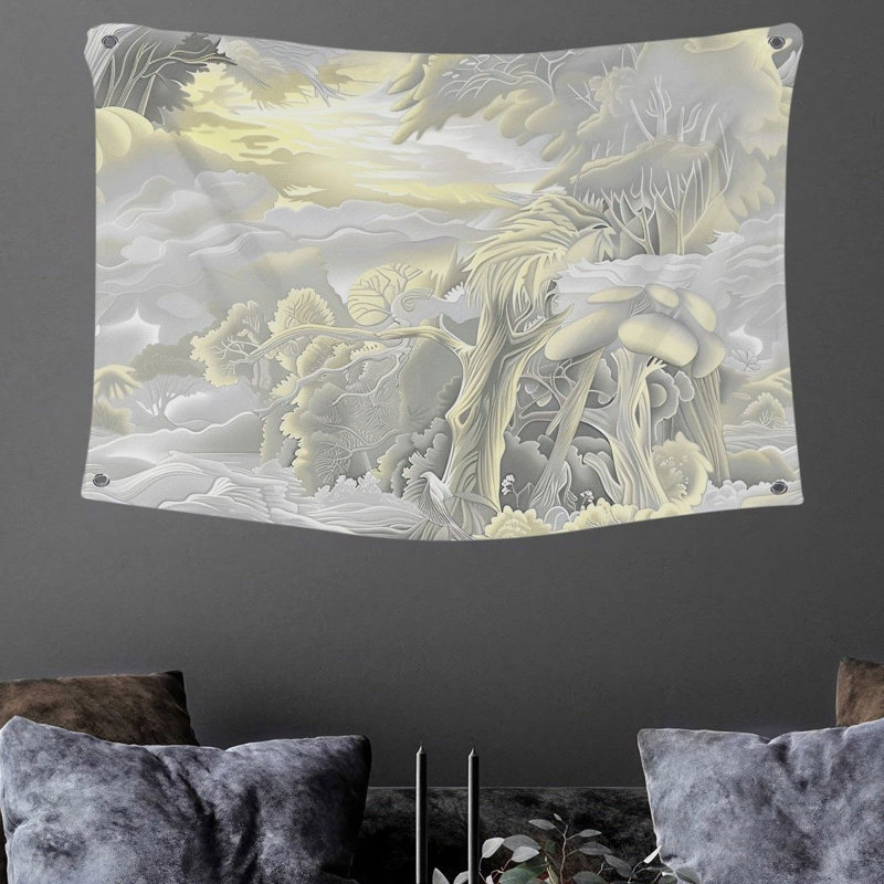 Tapisserie en microfibre, H 50 po x l 60 po
