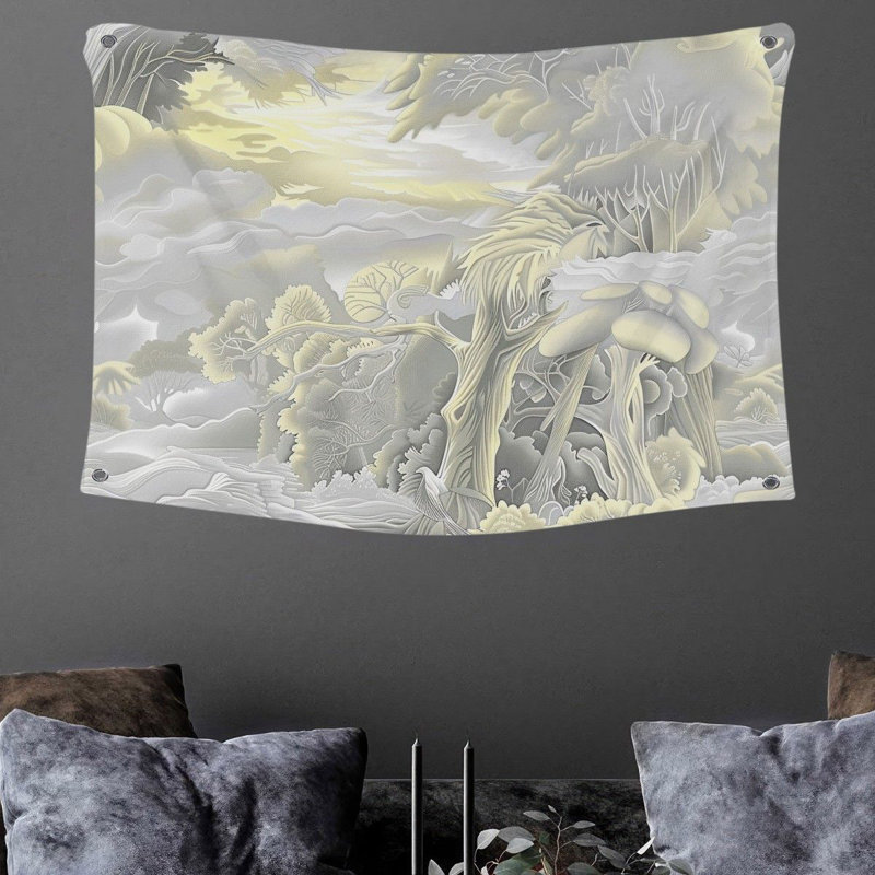 Tapisserie en microfibre, H 68 po x l 80 po
