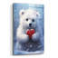 «Polar Bear With A Heart» par Momart, verre acrylique, art mural-594559978