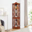 Armoire de coin avec finition en noyer
