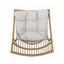 Outdoor Rattan Lounge Chair with Ottoman