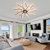 36'' 7 - Blade Dimmable LED Ceiling Fan with Remote Control and APP