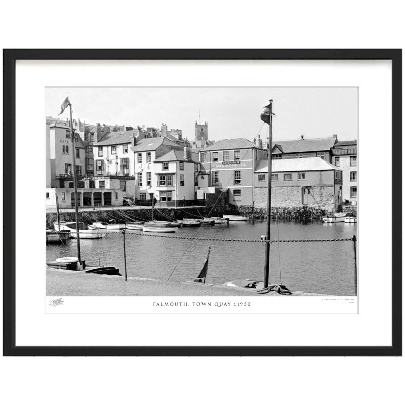 Falmouth, Town Quay C1950 - Print, 40cm H x 50cm W x 2.3cm D