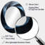 Black Blue Fractal Black Hole II - Modern Oval Wall Mirror-67499811