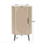 Armoire d'angle, rotin, porte, tables autoportantes