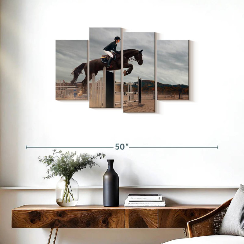 Sireci Equestrian Jumping, 22" H x 36" W