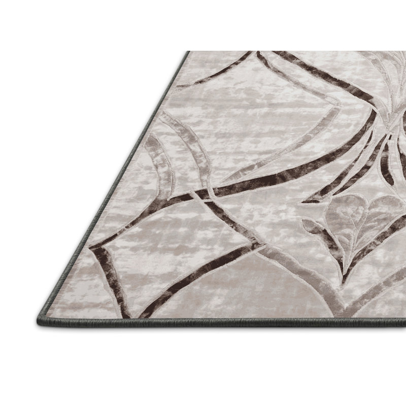 Silky Soft Plush Gray Area Rug, Rectangle 6' x 9'