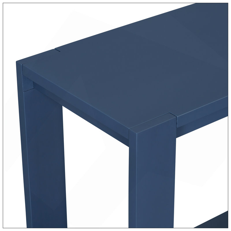 Distinctive Features Of A Minimalist Console Table With Bottom Shelf And Four Legs, Suitable For Entryway, Hallway, Living Room, Foyer, Corridor
