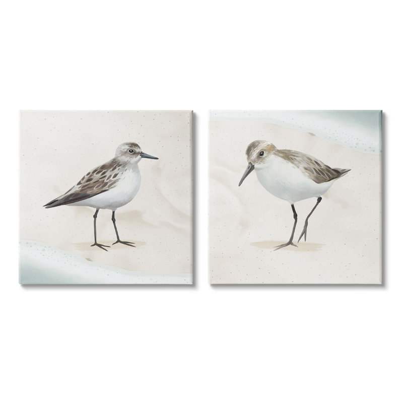 Ensemble de 2 pièces d'art sur toile tendue, "Baiser apaisant", "Nautical Beach Sand" par Lucca Sheppard
