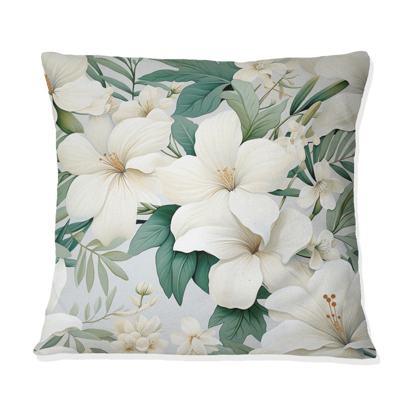 Coussin Minimalist Flora, H 18 po x l 18 po