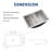 18"x13" Brushed Nickel Stainless Steel undermount Bathroom Sink with Pop Up Drain